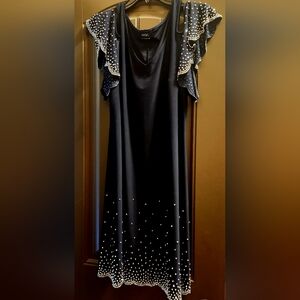 Navy Sequence Cocktail Dress